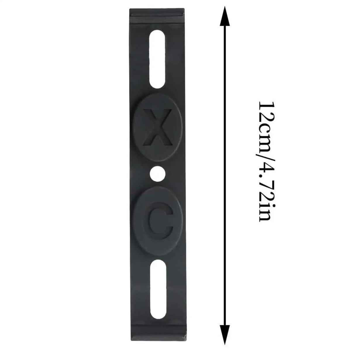 Frameless Black License Plate Holder ABS Car Mount Clip Clamps Brackets Universal Number Plate F - Automotive LED Light