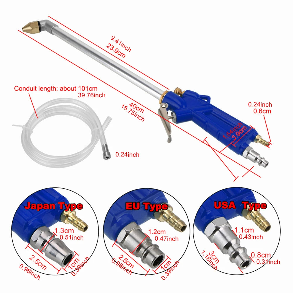 Pneumatic Cleaning Tools Car Washer Nozzles High Pressure Gun Hose Washing Garden Watering Wash  - Automotive LED Light
