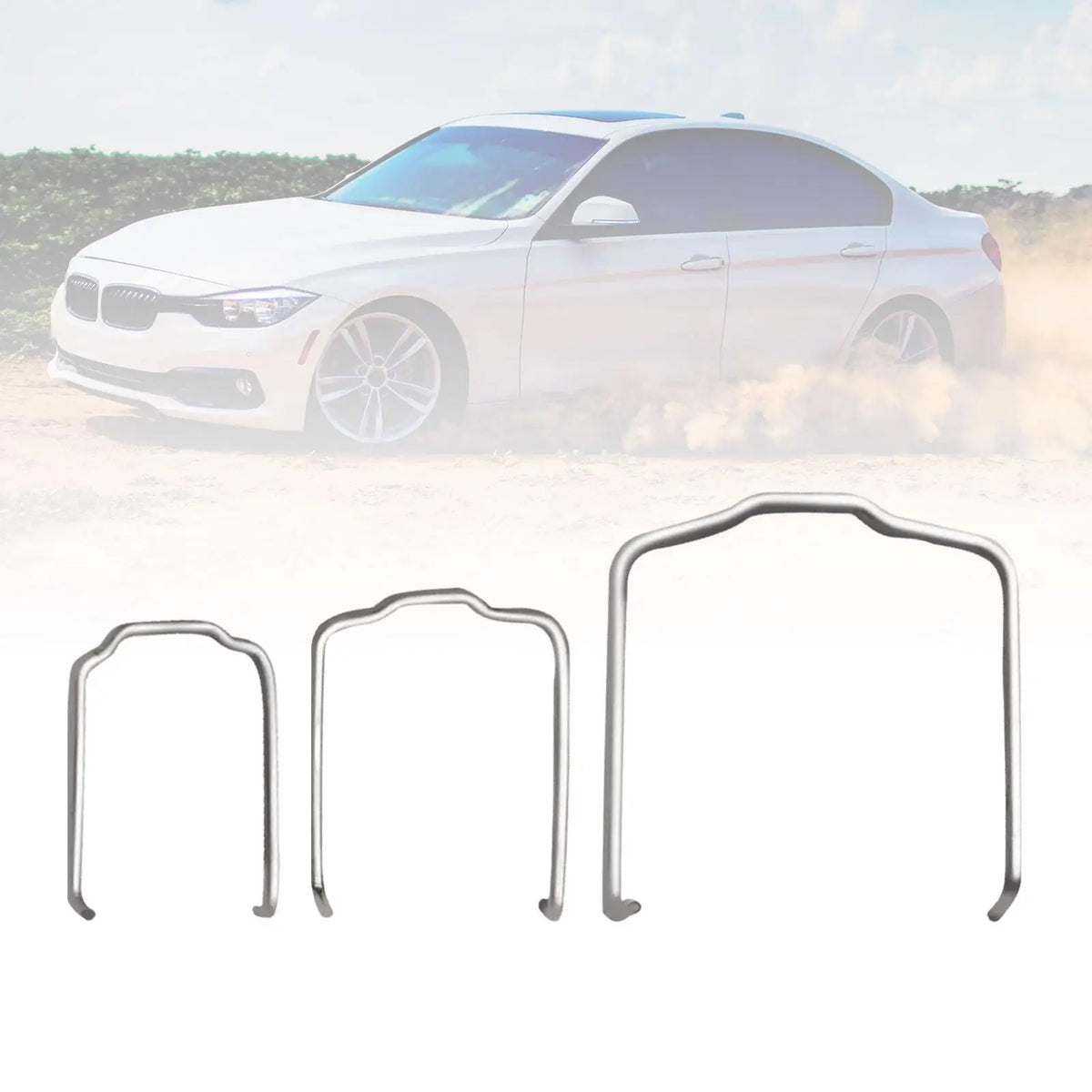 Replacement Radiator Hose Retaining Springs Metal Horse Shoe Clips Auto Pipe Connector for BMW E - Automotive LED Light