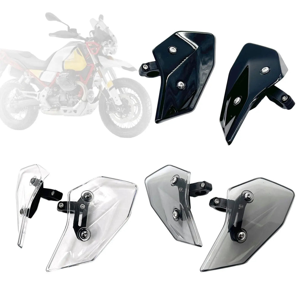 2 Pieces Motorcycle Side Wind Deflector Windscreens Motorbike Windshields Spoilers Replacement P - Automotive LED Light