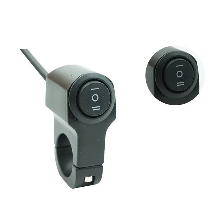 22mm 7/8in Motorcycle Handlebar Headlight ON/OFF Switch Light Button Aluminum Alloy Fog Spotligh - LED Motorcycle Light