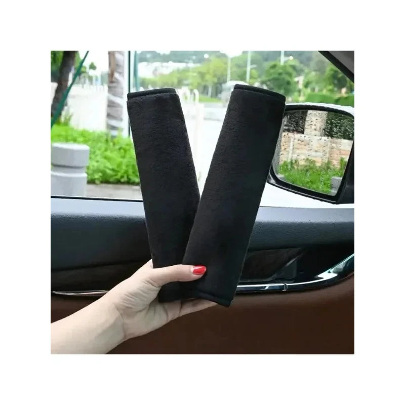 Universal Car Seat Belt Cushion Strap Cover Cushion Strap Safety Shoulder Short Plush Protector  - Automotive LED Light