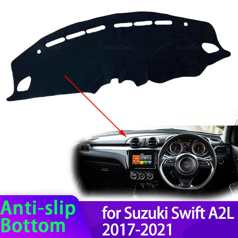 Car Dashboard Cover Dash Board Mat Carpet Dashmat for Suzuki Swift A2L 2017~2021 for Suzuki A2L 2017-2021 - Automotive L