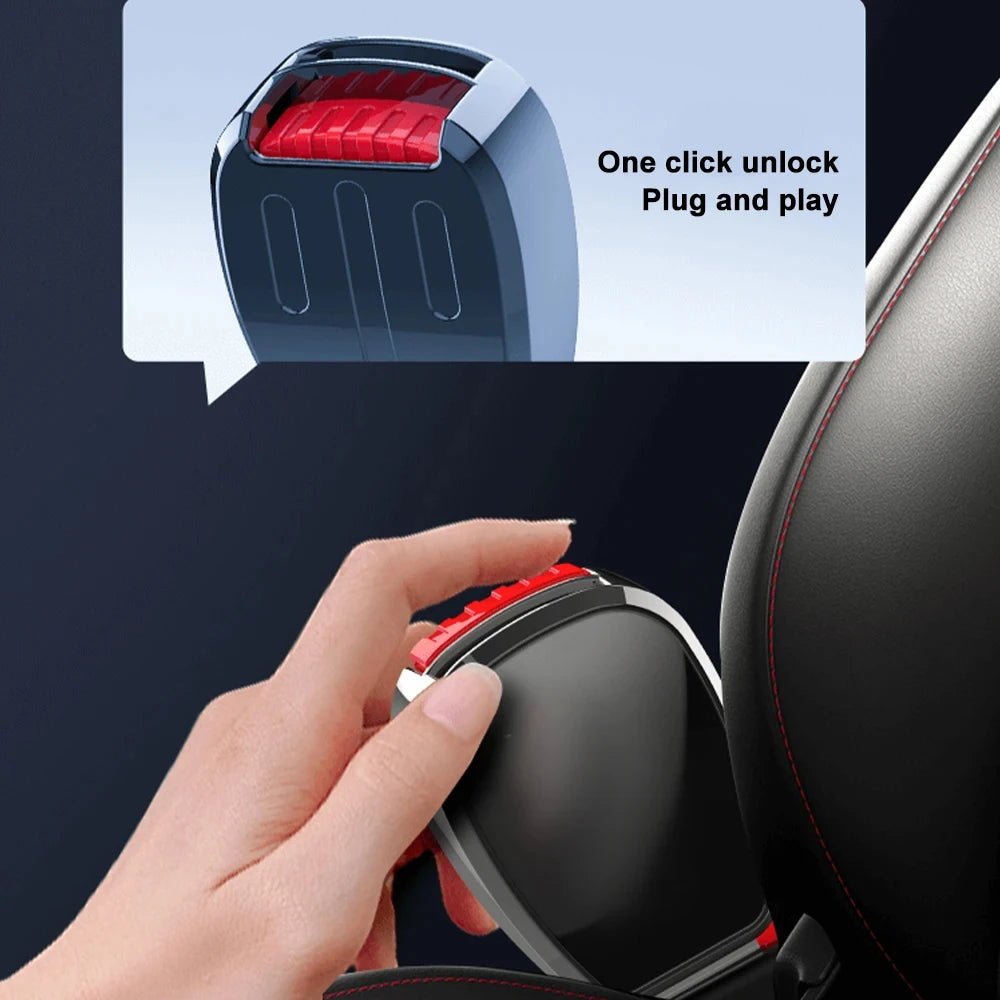 Car Seat Belt Alloy Safety Belt Extension Connector Car Rear Safety Buckle Holder Plug-in Belt C - Automotive LED Light