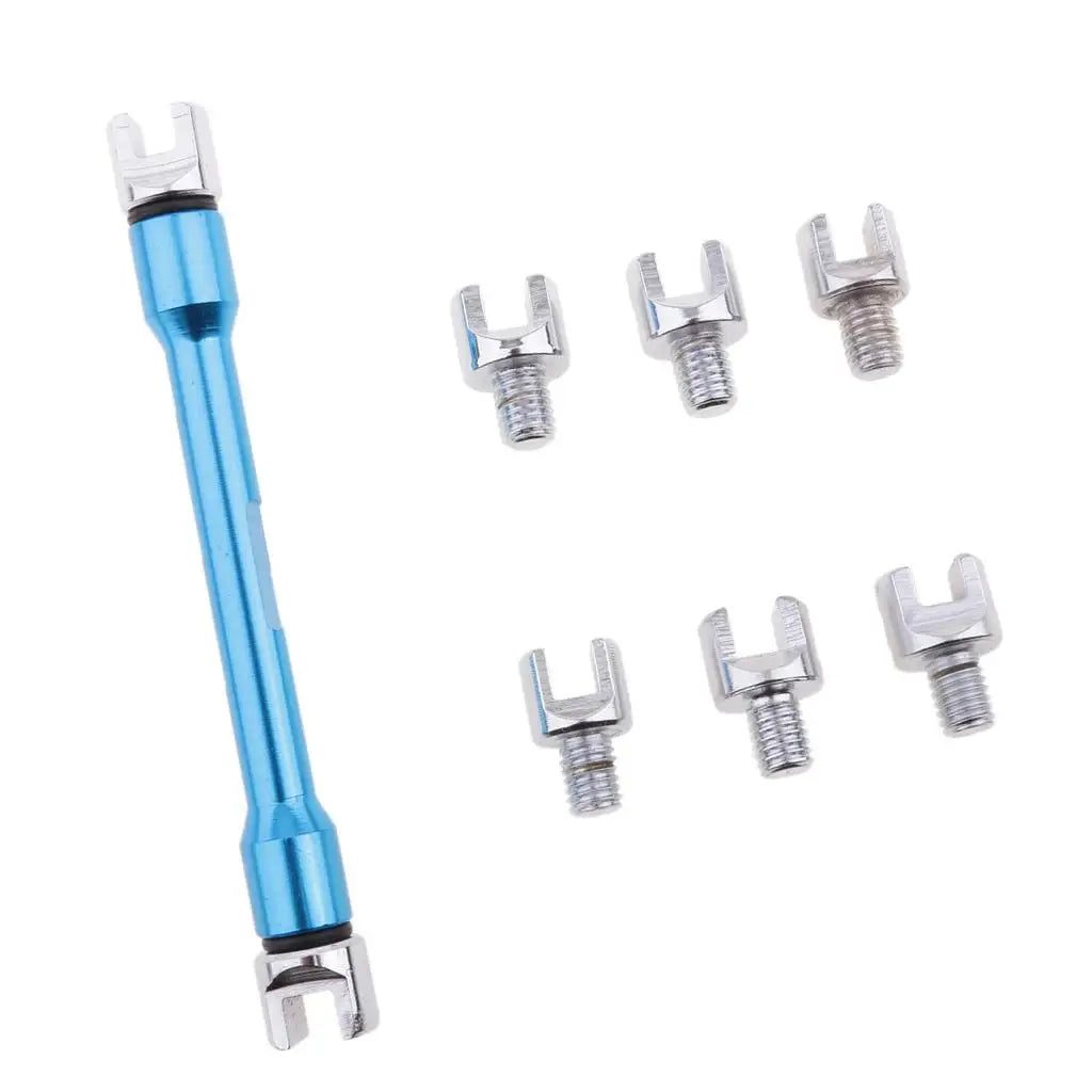1 Set Spoke Wrench Motorcycle Motorbike Spoke Wrench 5.4-6.8mm Buckled Wheel fit 8 sizes of spok - Automotive LED Light