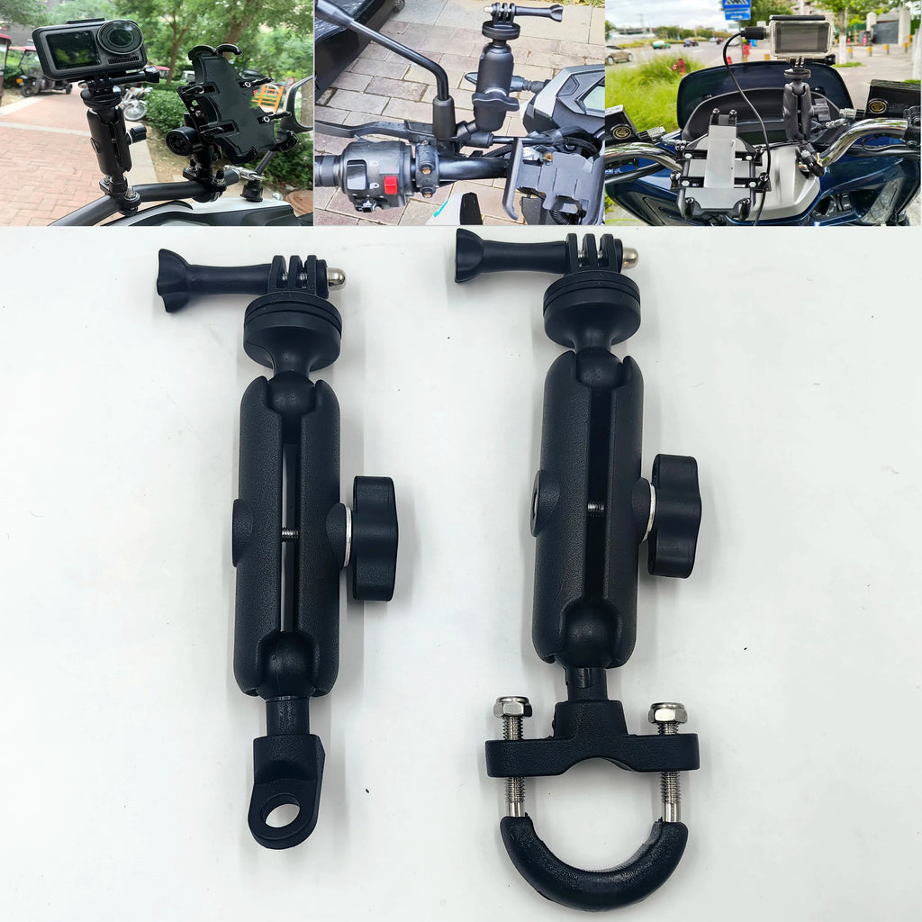 For GoPro 12 11 10 9 8 Handlebar Mirror Mount Bracket For Insta360 X3 X4 DJI Action Camera Acces - Automotive LED Light