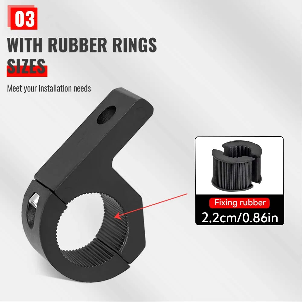 Universal Motorcycle Sponge Clamp Brackets 25-32mm Auxiliary Led Light Bracket Mount Kit For MOT - LED Motorcycle Light