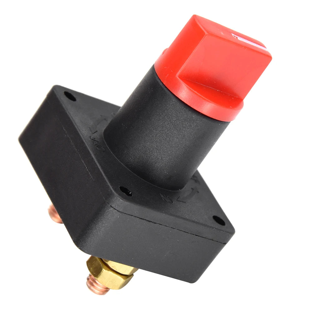 Battery Disconnect Switch 100A Car Battery Isolator Cut Off Switch For Trucks RV & Marine Anti-L - Automotive LED Light