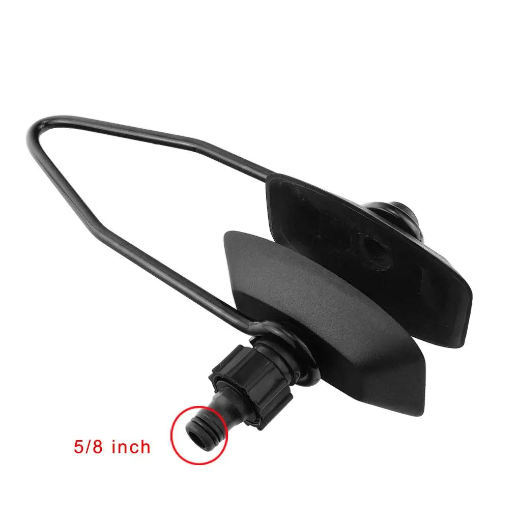 Rectangular Ear Muff Engine Flusher Large Black Cup Outboard Engine Water Flush Hose Fitting for - Automotive LED Light