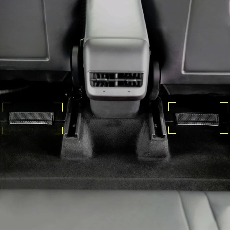For Tesla Model Y 2021 2022 2023 Car Rear Seat Under Air Vent Duct Outlet Cover Shell Accessorie - Automotive LED Light