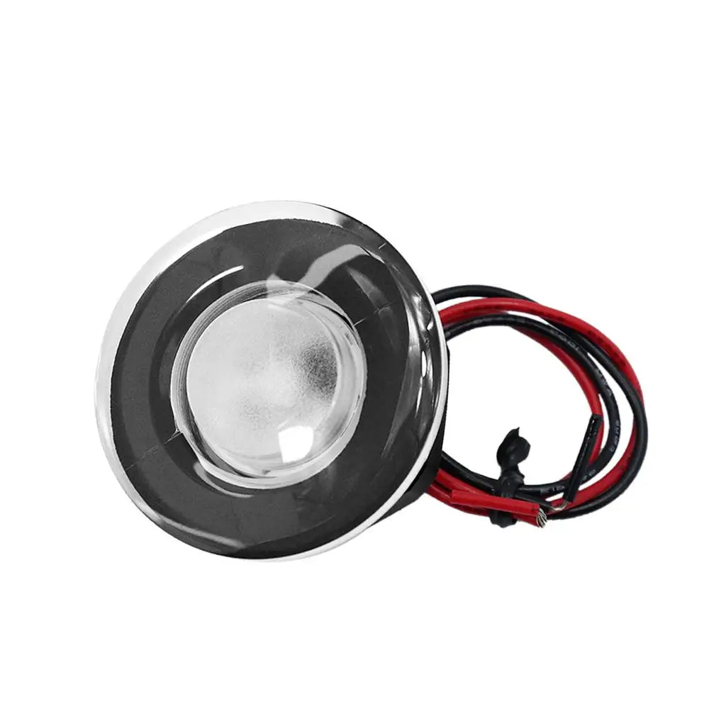 LED Step Light Plastic Round Flush Mount Boat Marine Stair Lighting for 12V Deck and Garden Path - Automotive LED Light