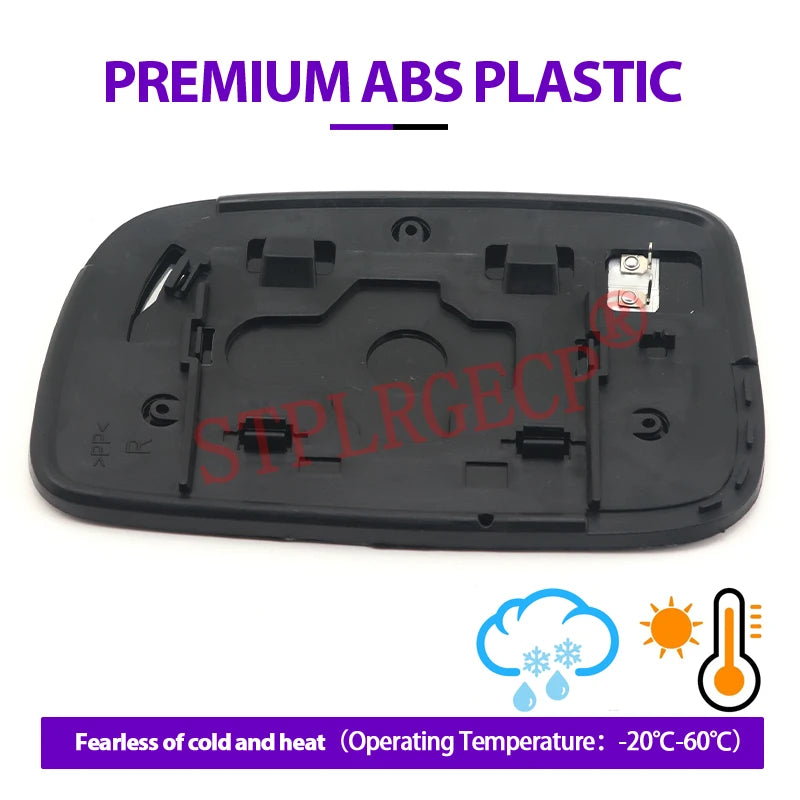 Stplrgecp Passenger Driver Left or Right Door Side Heated Wing Mirror Glass Lens for Toyota Coro - Automotive LED Light