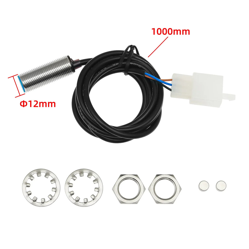Universal RPM Motorcycle Speedometer LED Digital Dashboard Km/h MPH Odometer Oil Gauge Tachomete - Automotive LED Light