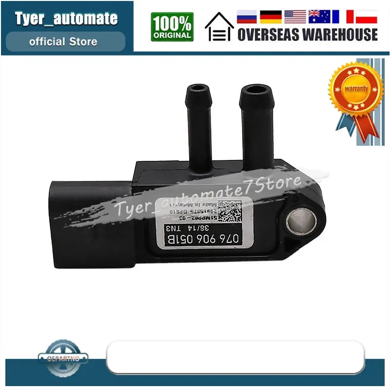 Pressure Sensor DPF 076906051B For Volkswagen VW Golf Jetta TDI 2.0L Diesel - Automotive LED Light
