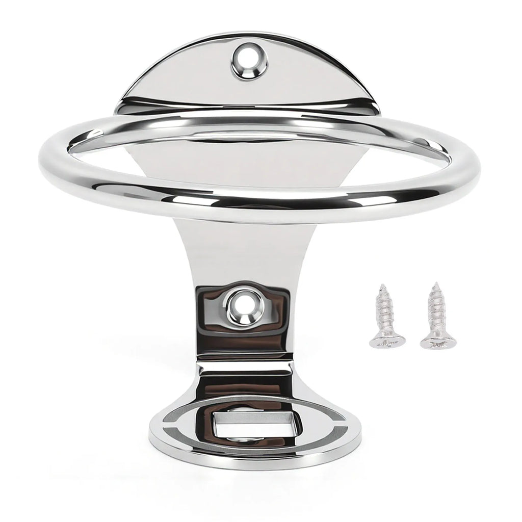 Stainless Steel Boat Ring Cup Drink Holder Universal Drinks Holders 85mm For Marine Yacht Truck  - Automotive LED Light