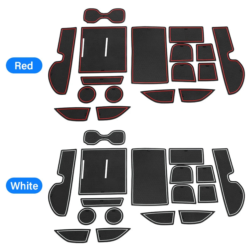 For Honda CRV 6th Gen 2023 2024 2025 CR-V Hybrid Car Anti-Slip Gate Slot Cup Mat Door Non-slip R - Automotive LED Light