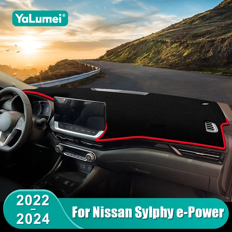 For Nissan Sylphy Sentra E-power 2022 2023 2024 Car Dashboard Sun Shade Cover Instrument Desk No - Automotive LED Light