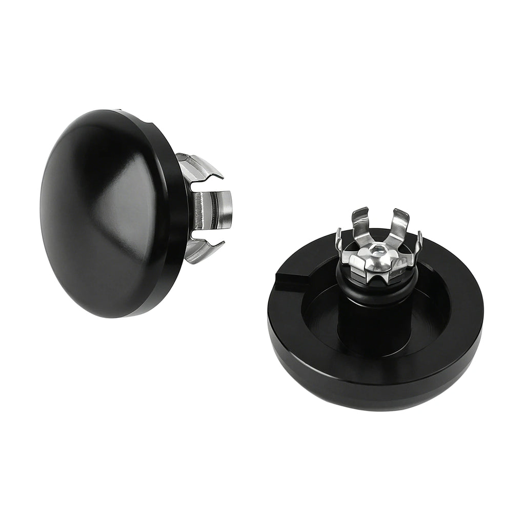 Gloss Black Front Axle Nut Covers Fit for Harley Touring Street Glide Road Glide for Models 2024-2025 - Automotive LED L