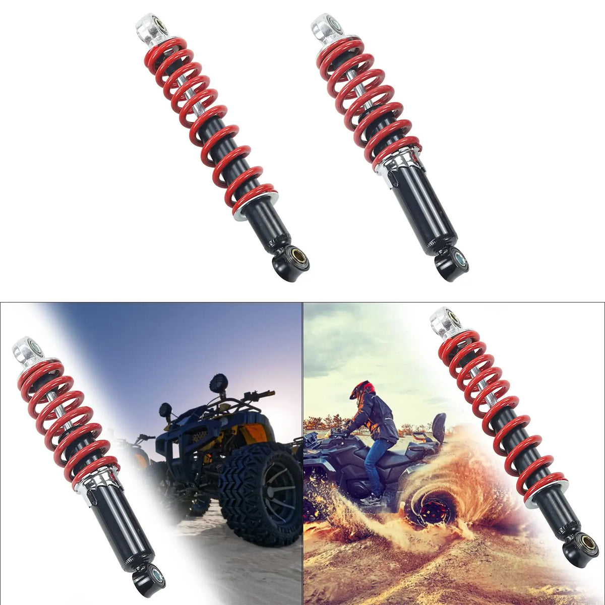 250mm Shock Absorber Replace Parts for ATV Go Kart Sturdy Accessory - Automotive LED Light