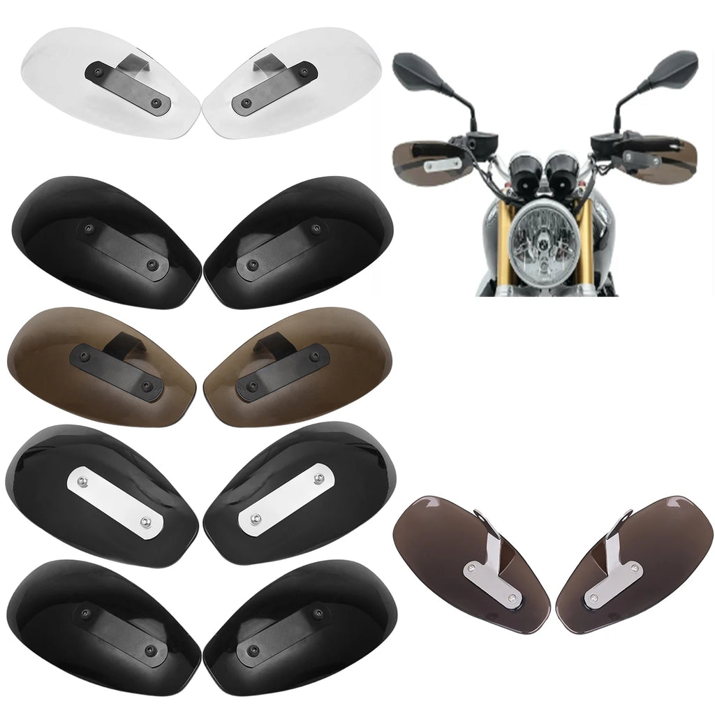 Motorcycle Plastic Hand Guard Cold Wind Deflector Shield Hand Protector Shield Falling Protectio - Automotive LED Light