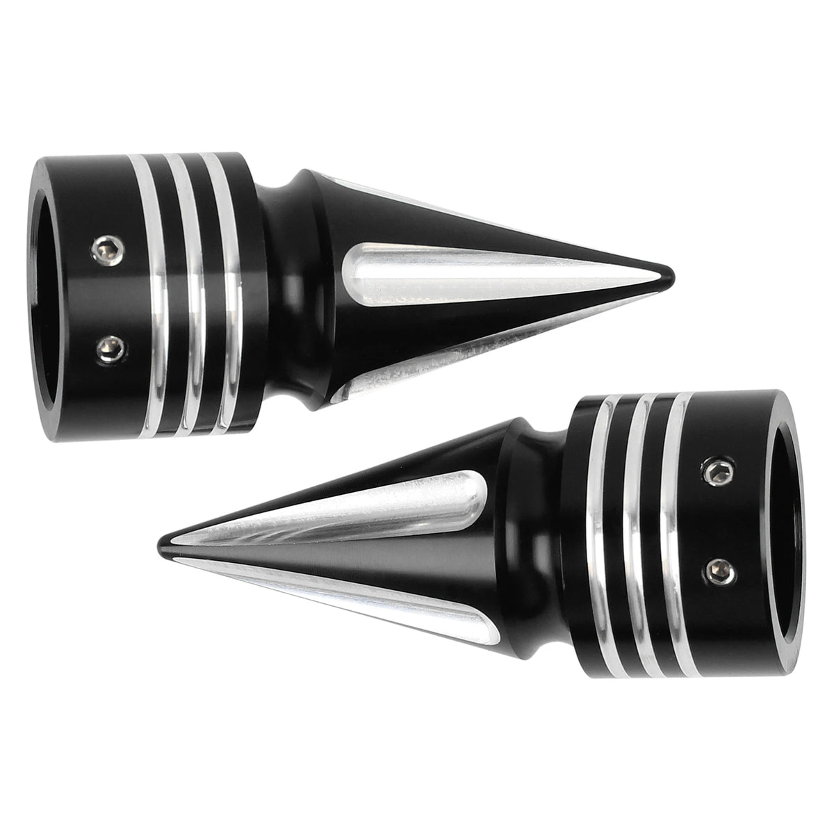 Motorcycle CNC Front Axle Nut Cover Cap Aluminum Black-Fit for Harley Sportster XL XG Touring FL - Automotive LED Light