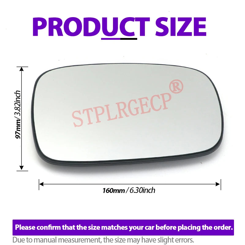 Passenger Side Driver Side Left or Right Door Side Heated Wing Mirror Glass Lens for Renault Cli - Automotive LED Light