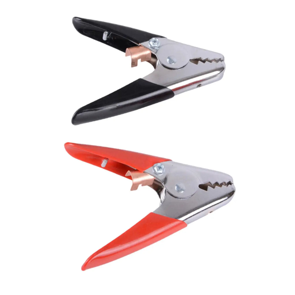 2Pcs Battery Clamps Spare Parts for Jumper Cables Car Battery Charger Clamps for Car Truck SUV R - Automotive LED Light