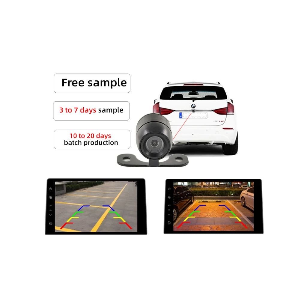 High Definition Night Vision Wide-Angle Rearview Parking Camera Car Reversing Camera Waterproof  - Automotive LED Light