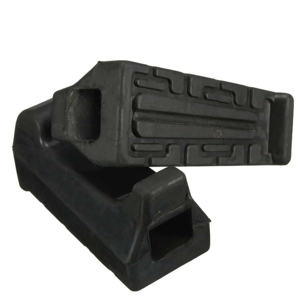 Motorcycle Footrest Platform Iron Refit Black Foot Peg Set Replacement Rider Floorboards for Yam - Automotive LED Light