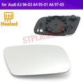 Stplrgecp Passenger Driver Side Left or Right Door Side Heated Wing Mirror Glass for Audi A4 A6 A3 - Automotive LED Ligh
