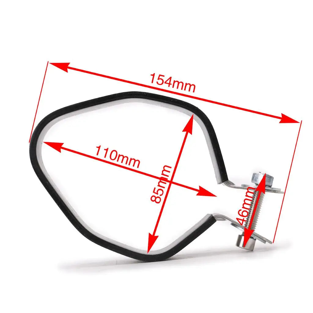 Universal Muffler Exhaust Clamp Stainless Steel Band Joint Clip for Motorcycle Exhaust Pipes Roa - Automotive LED Light