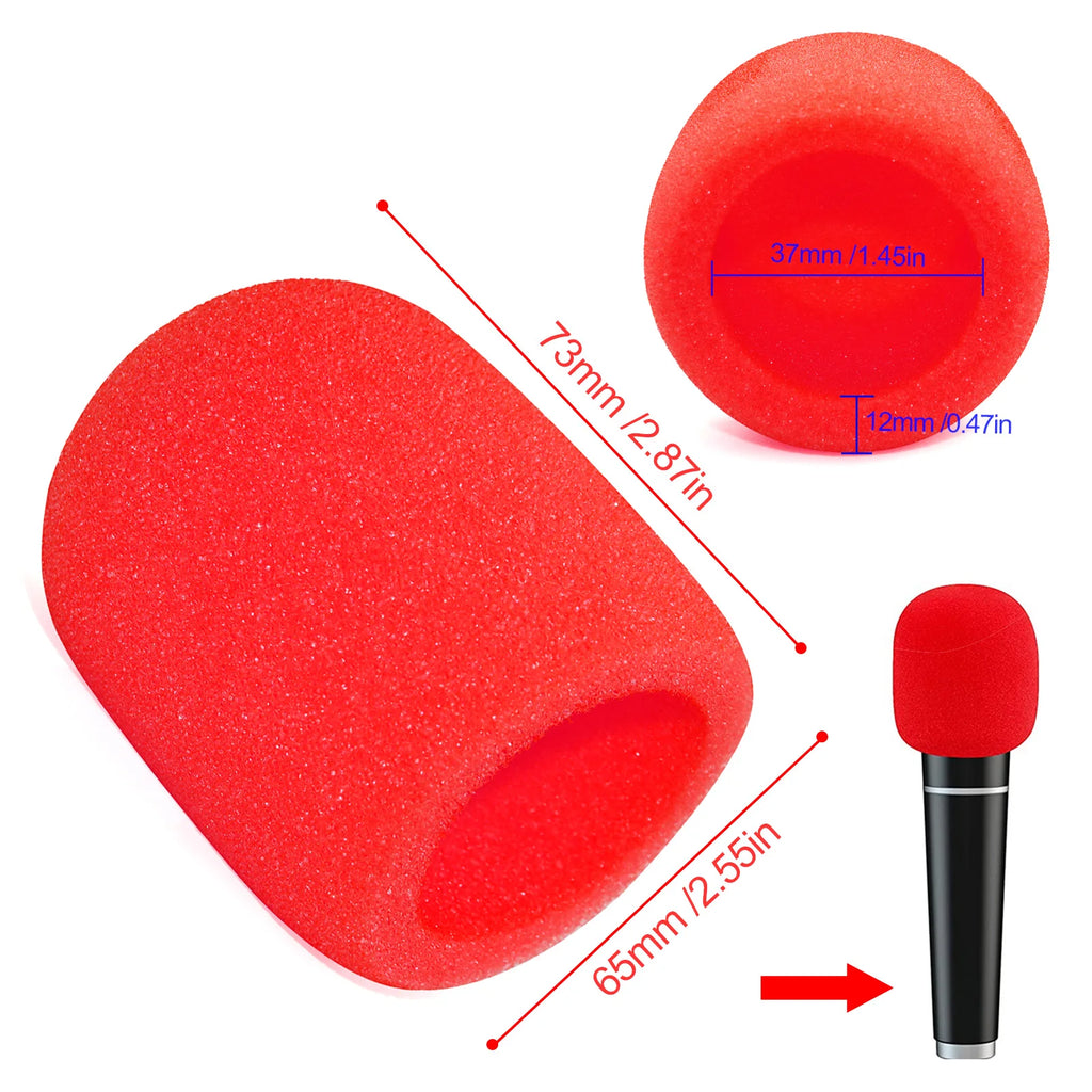 Microphone Windscreen Foam Cover Thick Mic Covers Foam Mic Pop Filter for Studio Interview Karao - Automotive LED Light