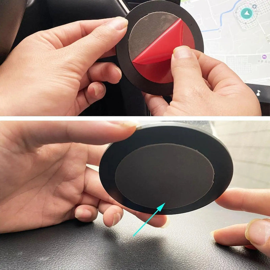 Dashboard Pad Mounting Disk Round Phone Bracket Base Stable Installation Mount Pad Adhesives Dis - Automotive LED Light