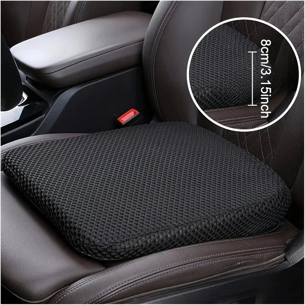 Thick Comfort Driving Seat Cushion - Breathable Polyester - Perfect Gift for Father'S Day, Anniv - Automotive LED Light