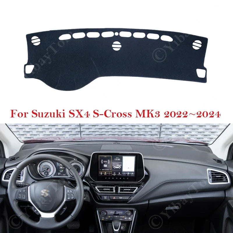 For Suzuki SX4 S-Cross MK3 2022 2023 Accessories Dashboard Cover Board Mat Liner for Suzuki SX4 MK3 - Automotive LED Lig