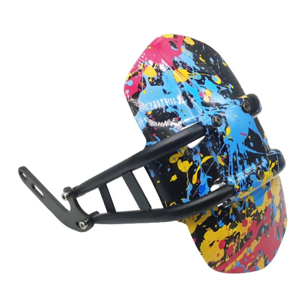 Motorcycle Rear Mudguard Protection Protector CNC Aluminum Alloy Adjustable Rear Wheel Cover Mud - Automotive LED Light