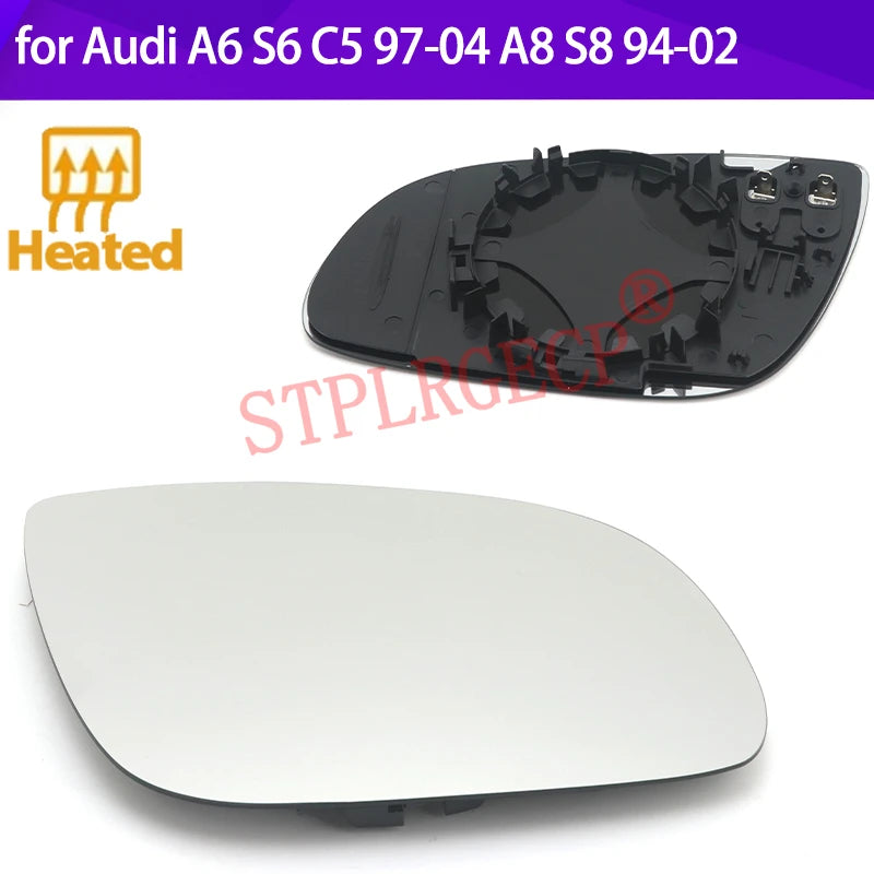 Passenger Driver Side Left Right Door Side Heated Wing Mirror Glass Lens for Aud for Audi A4 A3 C5 - Automotive LED Ligh