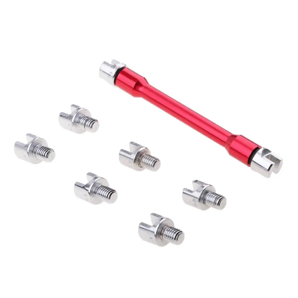 1 Set Spoke Wrench Motorcycle Motorbike Spoke Wrench 5.4-6.8mm Buckled Wheel fit 8 sizes of spok - Automotive LED Light