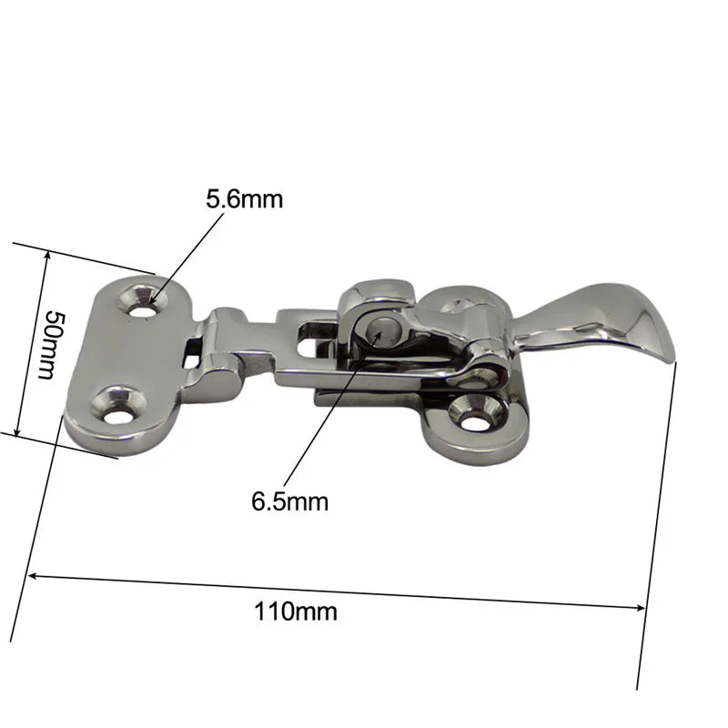 1pc Marine Boat Stainless Deck Lock Down Clamp Deck Hasp Locker Anti-Rattle Latch Fastener Marin - Automotive LED Light