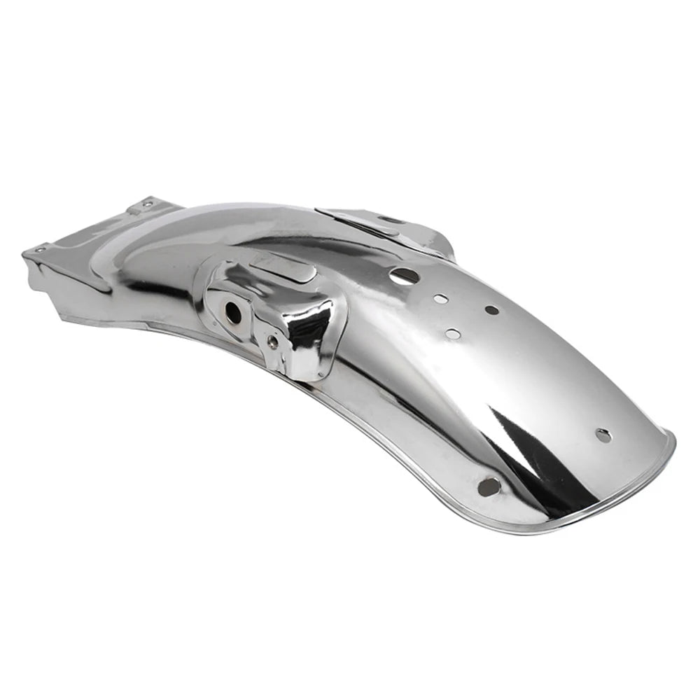 Universal Motorcycle Cafe Racer Retro Rear Metal Fender Mudguard Cover Fit For Honda CG125 Yamah - Automotive LED Light