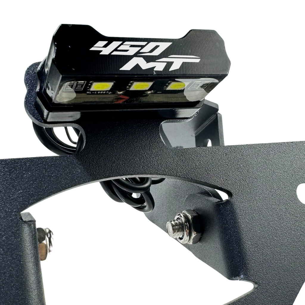 2025 Adjustable License Plate Bracket For CFMOTO 450MT 450 MT MT450 Tail Tidy Fender Eliminator  - Automotive LED Light