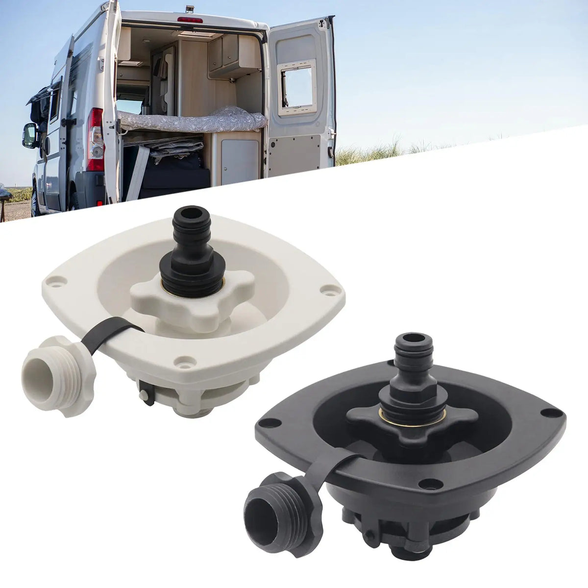 RV City Water Fill Inlet Equipment Leak Proof Water Fill Inlet Built in Check Valve for RV Car T - Automotive LED Light