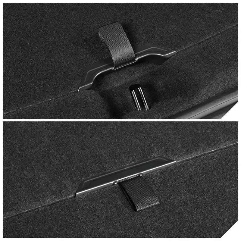 Car Rear Trunk Rope Draw String Hook Loop Organizer for Tesla Model Y Juniper 2025 Trunk Cover H - Automotive LED Light