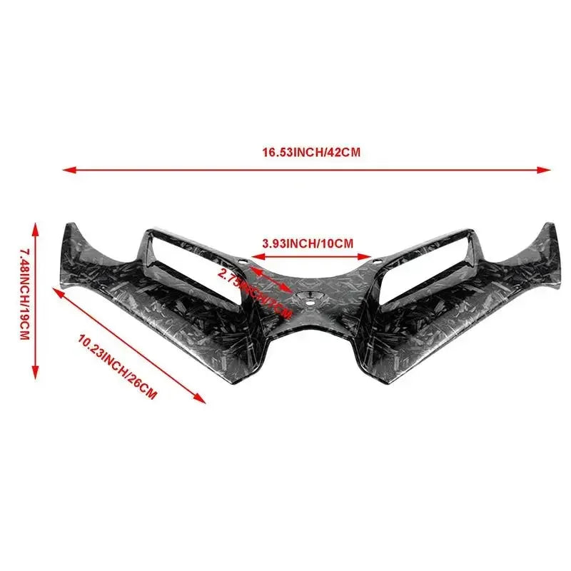 Motorcycle Winglet Aerodynamic Wing Kit Spoiler Motor Accessories For KawasakiNinja 300 Ninja250 - Automotive LED Light