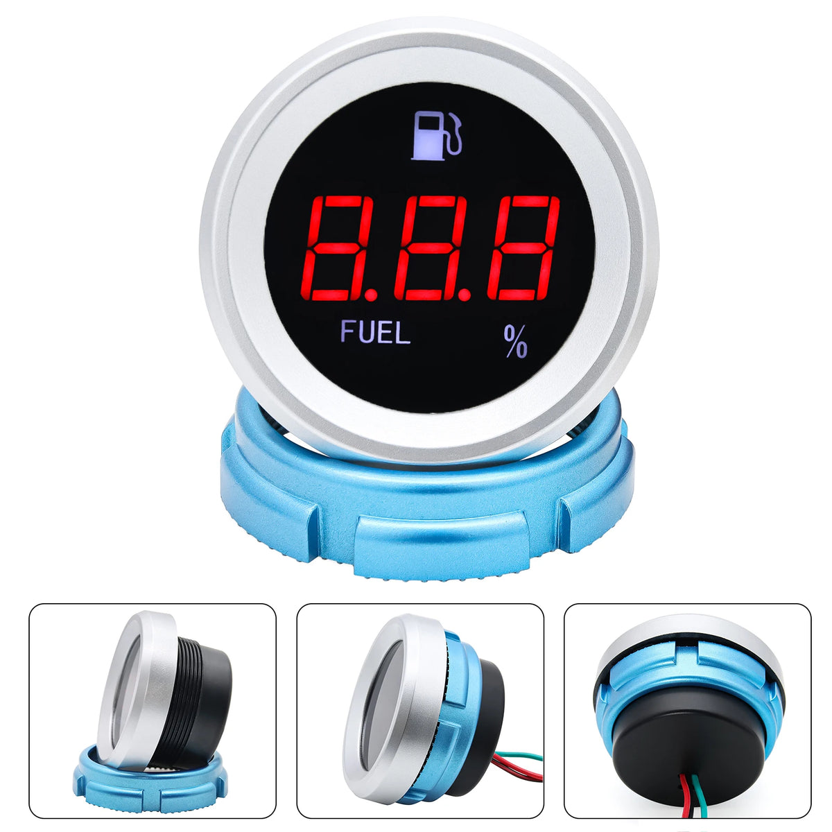 AD Fuel Level Gauge 0~190 Ohm Tank Fuel Level METER Indicator for Universal Boat Car Truck RV In - Automotive LED Light