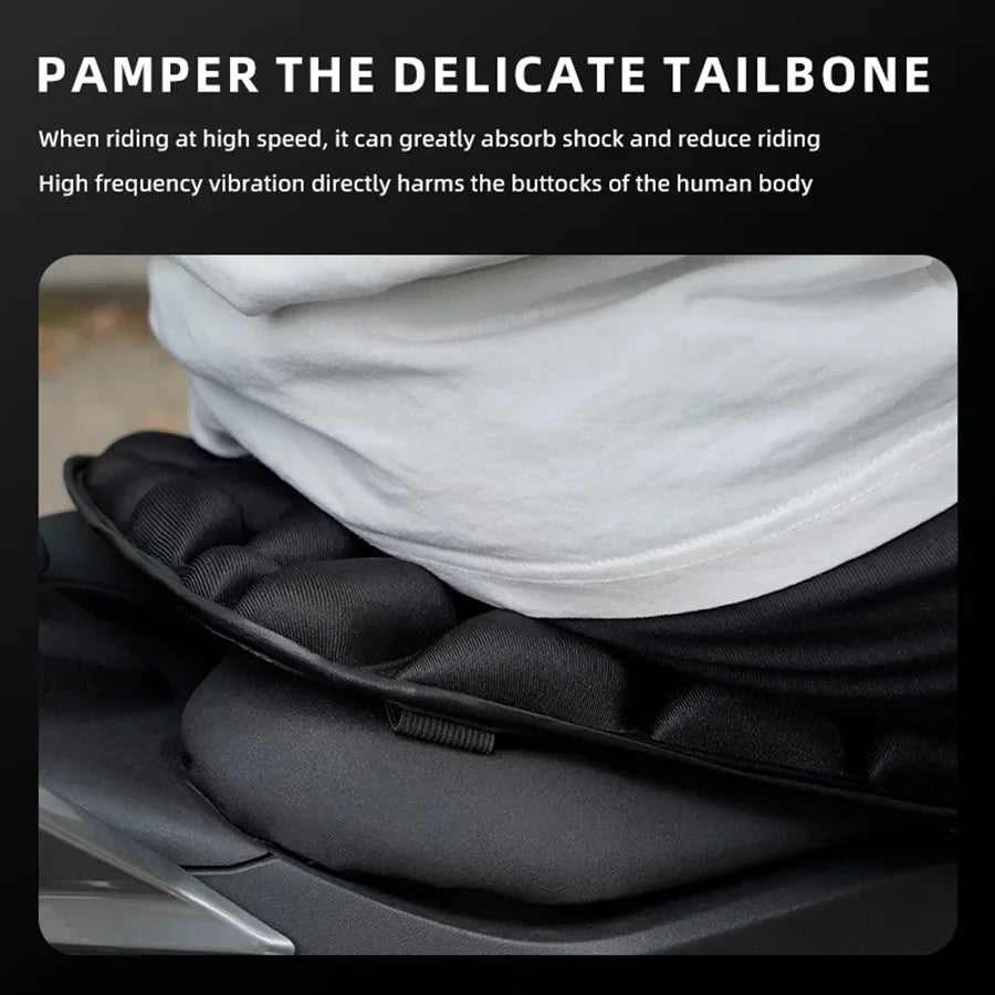 Motorcycle Seat Pad 3D Comfort Gel Cushion Seat Breathable Universal Shock Absorbing Seat Cover  - Automotive LED Light