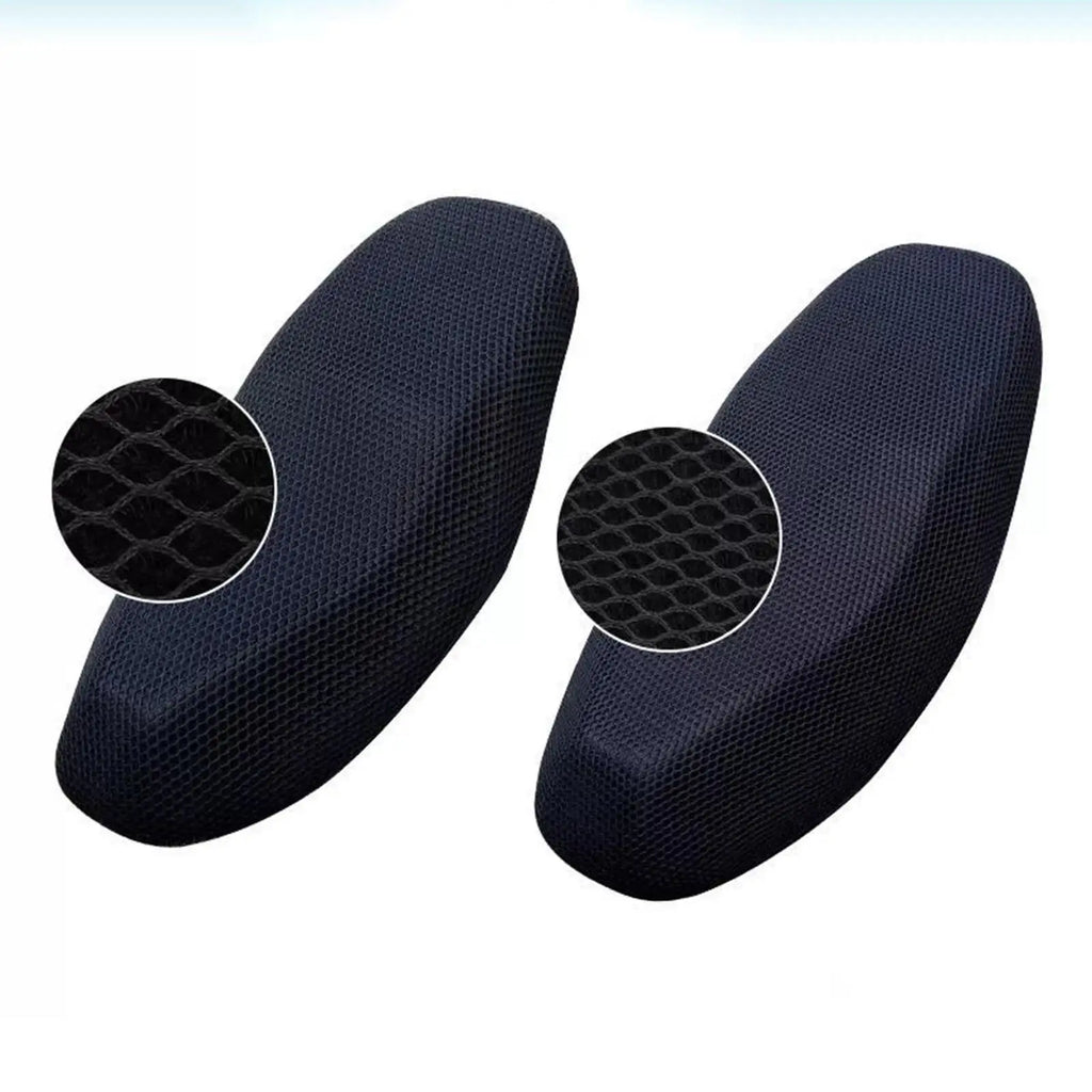 Anti Slip Motorcycle Seat Cushion Cover Net, 3D Mesh Protector for Easy to Install - Automotive LED Light