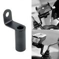 Motorcycle Phone Holder Handlebar Stand Bike Rear View Mirror Mount Extender Security Quick Lock - Automotive LED Light