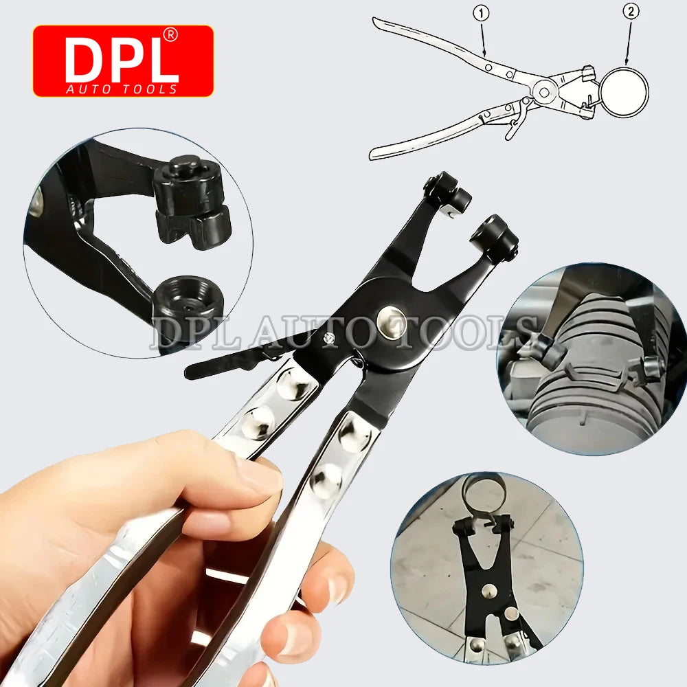Auto Pliers Removal Tools for Water Pipe Hose Flat Band Ring Tube Clamps Repair Kit Motorcycle T - Automotive LED Light