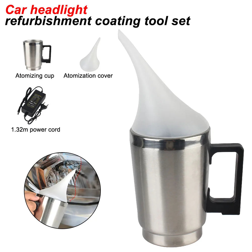 Car Headlights Renovation Electric Atomizer Cup Repair Polishing Cleaning Tools Motorcycle Headl - LED Motorcycle Light